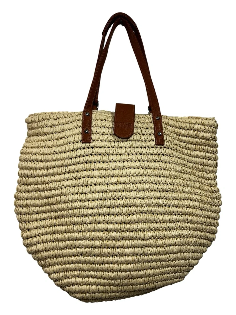 Duluth Trading Co Convertible Straw Bag Backpack Shoulder Bag Tote Beach Large
